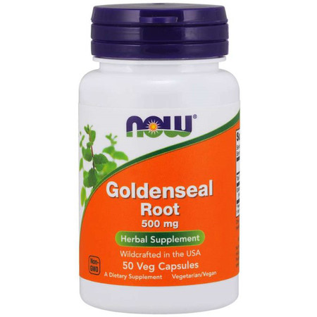 Now Foods Goldenseal Root 500mg 50vc