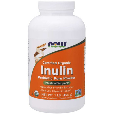 Now Foods Inulin Prebiotic Pure Powder Organic 1 lb.