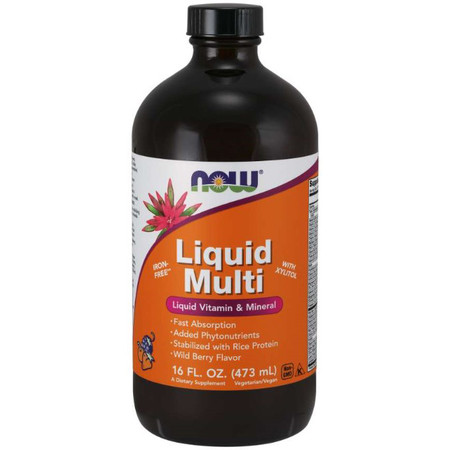 Now Foods Liquid Multi Wild Berry 16oz.