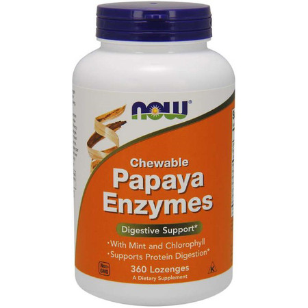 Now Foods Papaya Enzymes Chewable Mint 360 lozenges