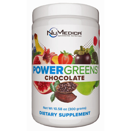 NuMedica Power Greens Chocolate 10.58 oz (300g) 30 servings
