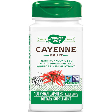 Natures Way Cayenne Pepper 450mg 100c