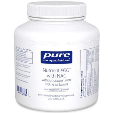 Pure Encapsulations Nutrient 950 with NAC 240c (without Copper, Iron, Iodine, or Boron)