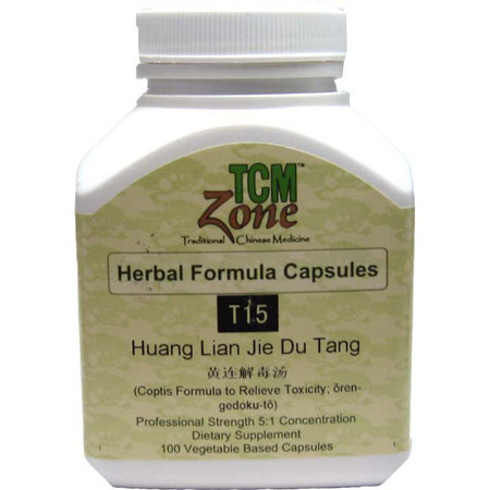 TCM Zone Huang Lian Jie Du Tang T15C (Coptis Formula to Relieve Toxicity) 100c