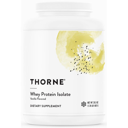 Thorne Whey Protein Isolate Vanilla 28.5 oz (807g)