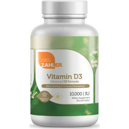 Advanced Nutrition by Zahler Vitamin D3 10,000 IU 250sg