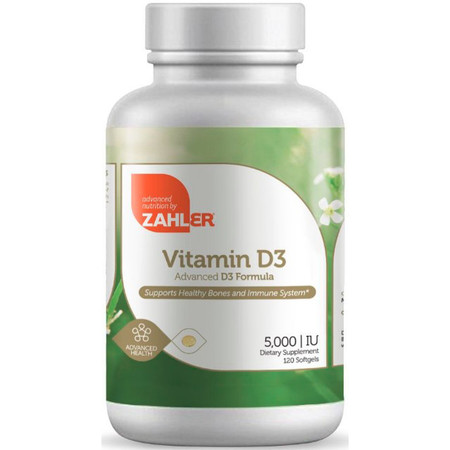 Advanced Nutrition by Zahler Vitamin D3 5000 IU 120sg