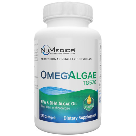 NuMedica OmegAlgae TG520 120sg front label