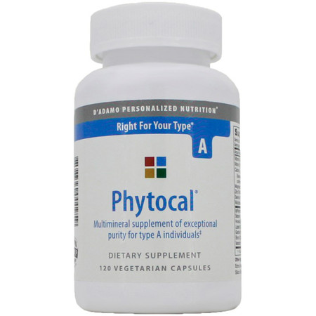 D'Adamo Personalized Nutrition Phytocal Mineral Formula (Type A) 120c