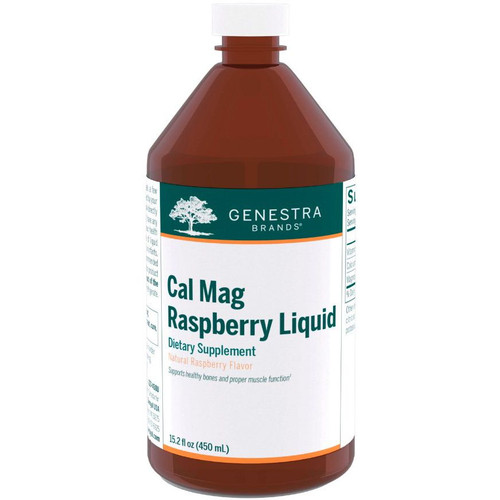 Genestra Cal Mag Raspberry Liquid 15.2 oz (450ml)