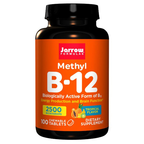 Jarrow Formulas Methyl B-12 2,500mcg Tropical flavor 100 chewable tablets