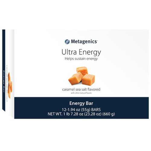 Metagenics Ultra Energy Bar Caramel Sea Salt 12 bars