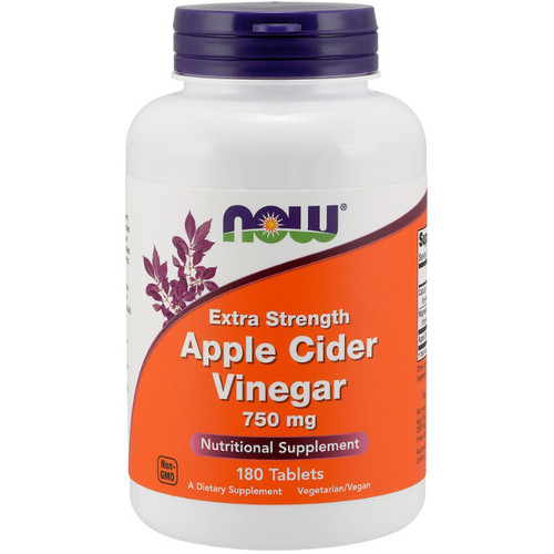 Now Foods Apple Cider Vinegar Extra Strength 750 mg 180 tablets