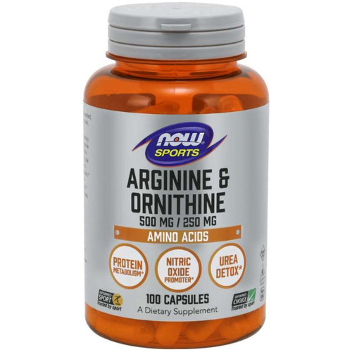 Now Foods Arginine & Ornithine 500/250 mg 100c