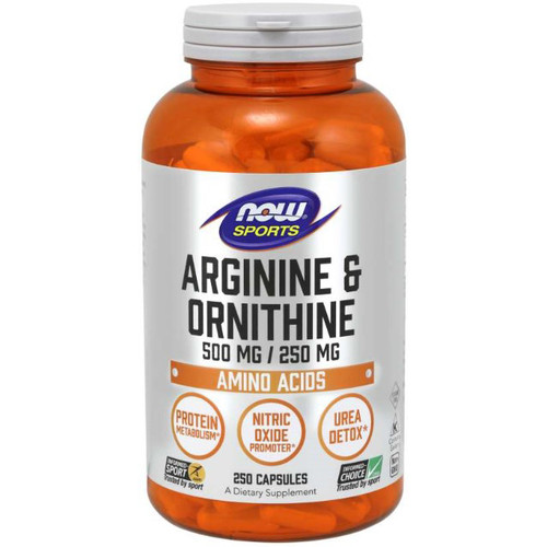 Now Foods Arginine & Ornithine 500/250 mg 250c