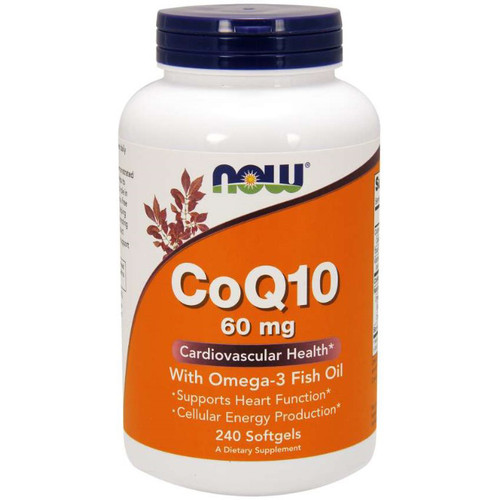 Now Foods CoQ10 60mg w/Omega-3 Fish Oils 240sg