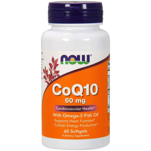 Now Foods CoQ10 60mg w/Omega-3 Fish Oils 60sg