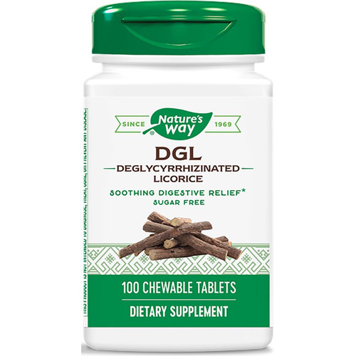 Natures Way DGL Sugar Free Chewable 100T
