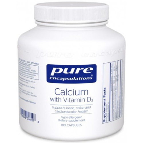 Pure Encapsulations Calcium with Vitamin D3 180c