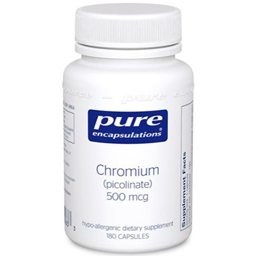 Pure Encapsulations Chromium Picolinate 500 mcg 180c