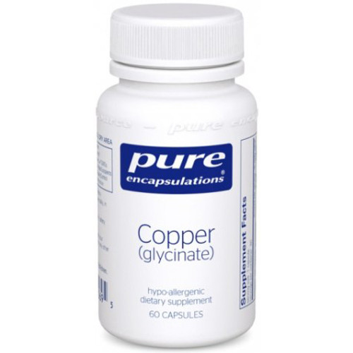 Pure Encapsulations Copper glycinate 60c