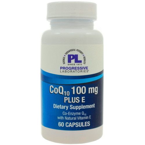 Progressive Labs CoQ10 100mg Plus E 60c