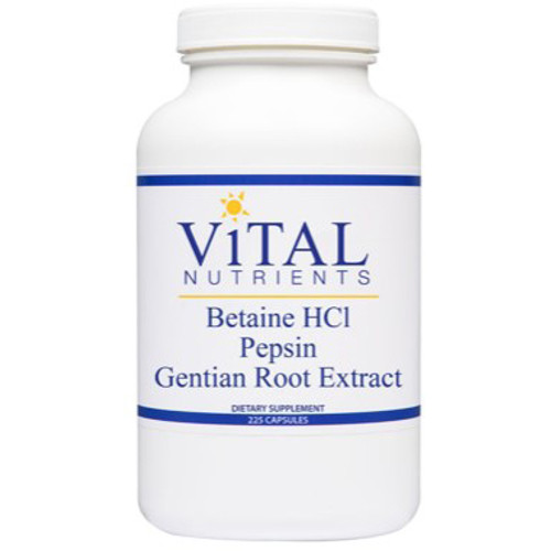 Vital Nutrients Betaine HCL-Pepsin 225c