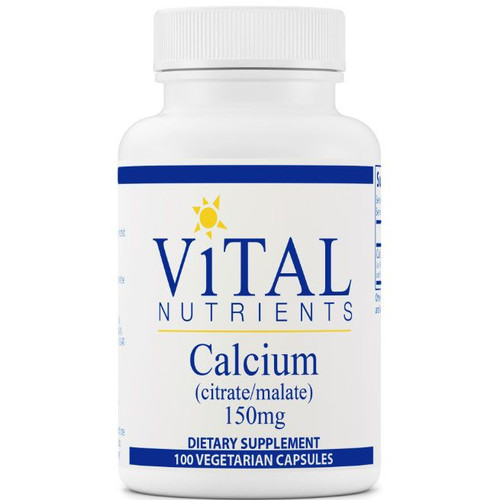 Vital Nutrients Calcium (Citrate/Malate) 150mg 100vc
