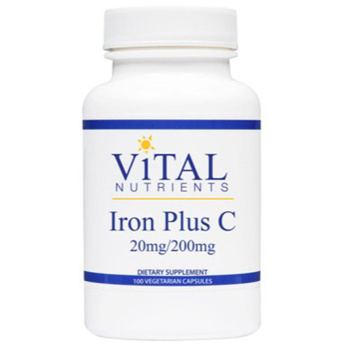 Vital Nutrients Iron Plus C 100vc