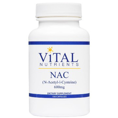Vital Nutrients NAC (N-Acetyl-l-Cysteine) 600mg 100vc