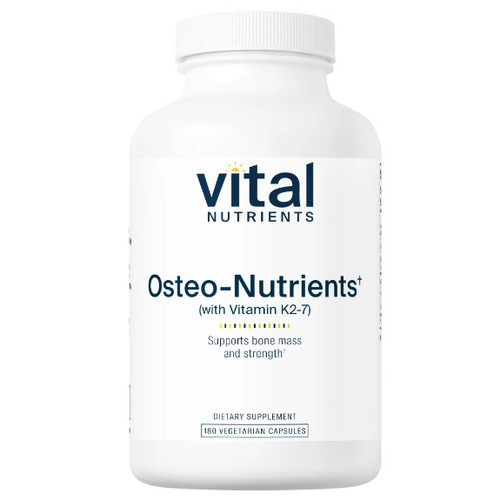 Vital Nutrients Osteo-Nutrients (with Vitamin K2-7) 180vc front label