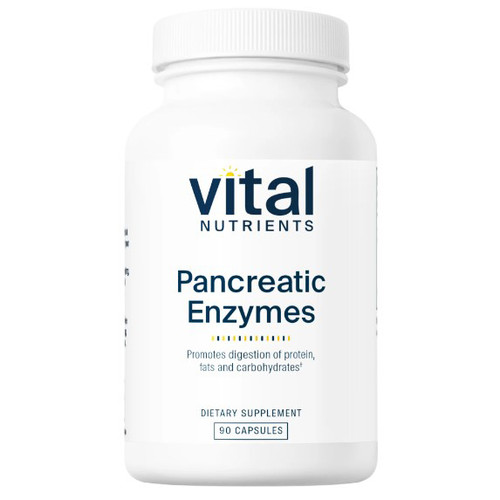Vital Nutrients Pancreatic Enzymes 90c front label