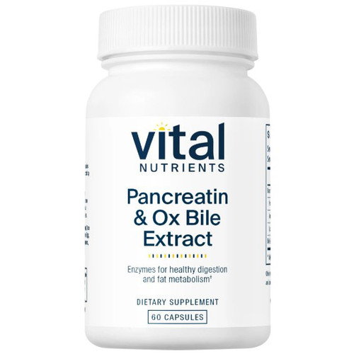 Vital Nutrients Pancreatin & Ox Bile Extract 60c