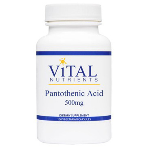 Vital Nutrients Pantothenic Acid 500mg 100vc