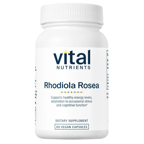 Vital Nutrients Rhodiola Rosea 60vc front label