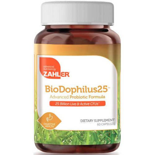 Advanced Nutrition by Zahler BioDophilus 25 60c front label