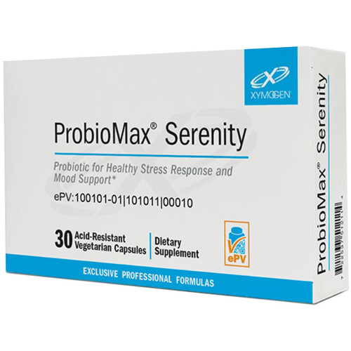 Xymogen ProbioMax Serenity 30 acid resistant vegetarian capsules