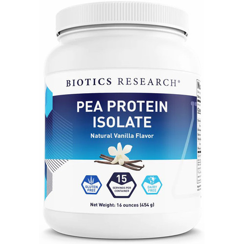Biotics Pea Protein Isolate Natural Vanilla Flavor 22oz (625g)