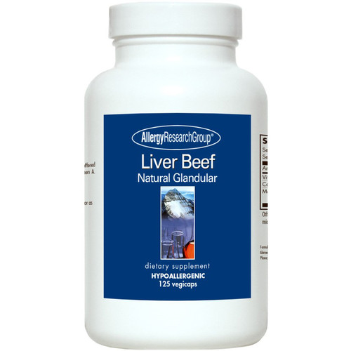 Allergy Research Group Liver Beef Natural Glandular 500mg 125c