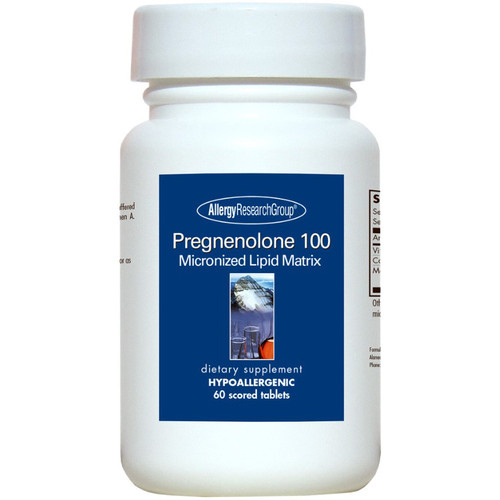 Allergy Research Group Pregnenolone 100mg Micronized Lipid Matrix 60t