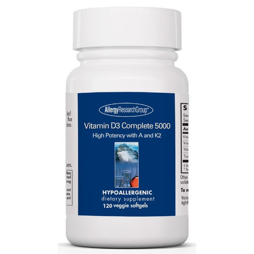 Allergy Research Group Vitamin D3 Complete 5000 120 veggie softgels