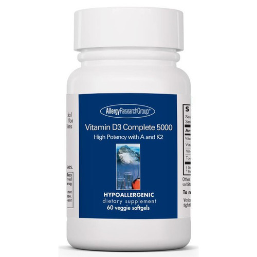 Allergy Research Group Vitamin D3 Complete 5000 IU 60 veggie softgels