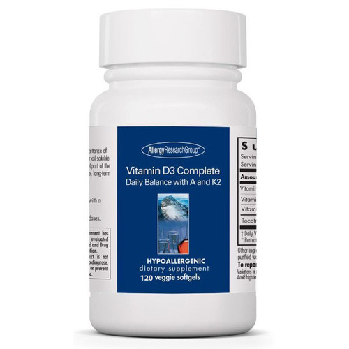 Allergy Research Group Vitamin D3 Complete 120 veggie softgels