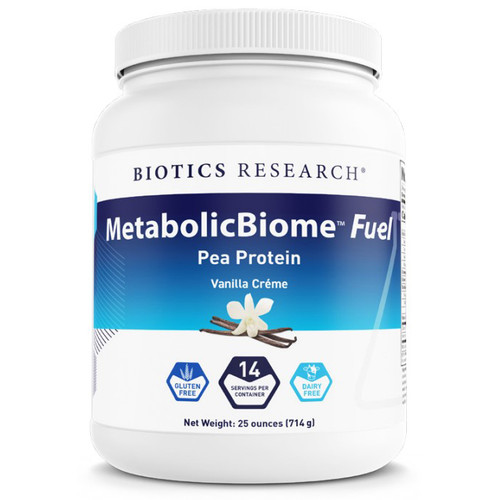 Biotics MetabolicBiome Fuel Pea Protein Vanilla Creme 25 oz (714 g)