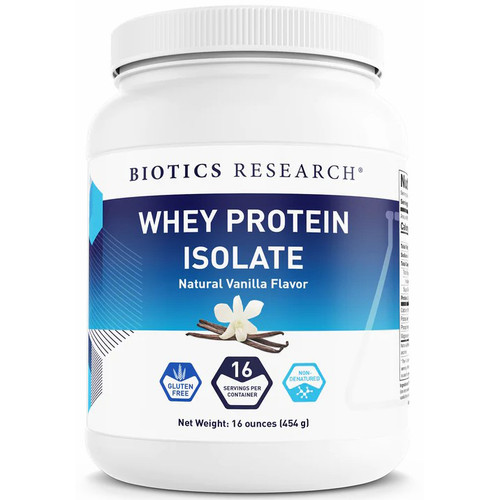 Biotics Whey Protein Isolate Vanilla 16oz.