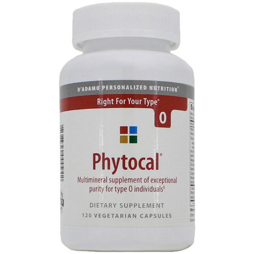 D'Adamo Personalized Nutrition Phytocal Mineral Formula (Type O) 120c