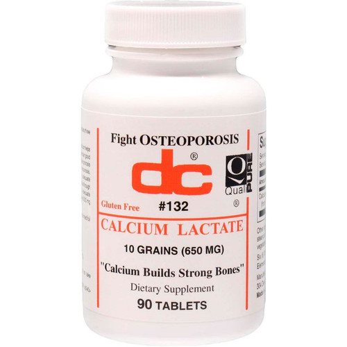 Dee Cee Labs Calcium Lactate 90 tabs front label