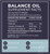 BodyBio Balance Oil 180sg ingredient label