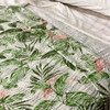 Pink Flamingo Kantha Quilt King / Queen