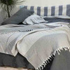 Turkish Cotton Throw Blanket Charcoal - Yummy Linen